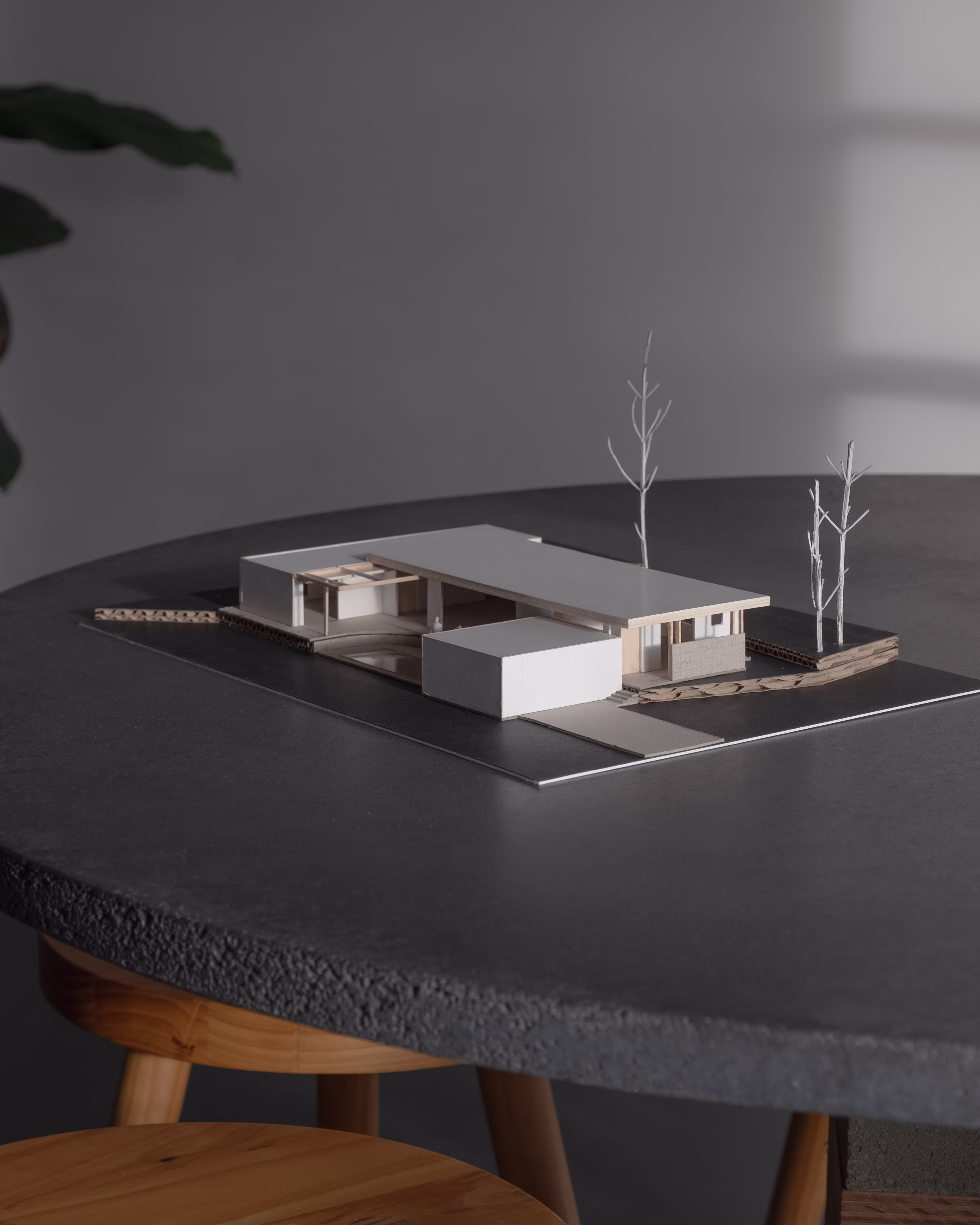 An aerial view of a single residential development